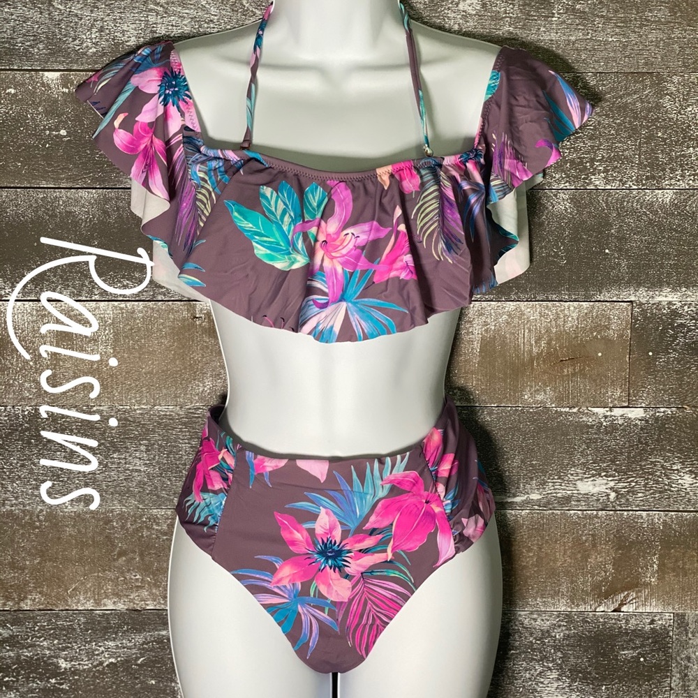 Floral Cheeky Bikini Set